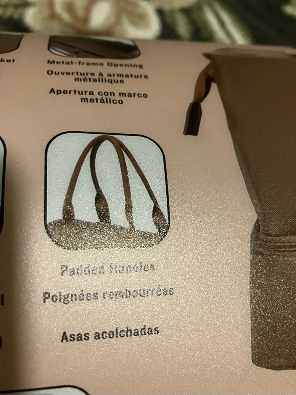 SwissGear Beige Weekender Travel Bag with Tan Handles-measurements in photo